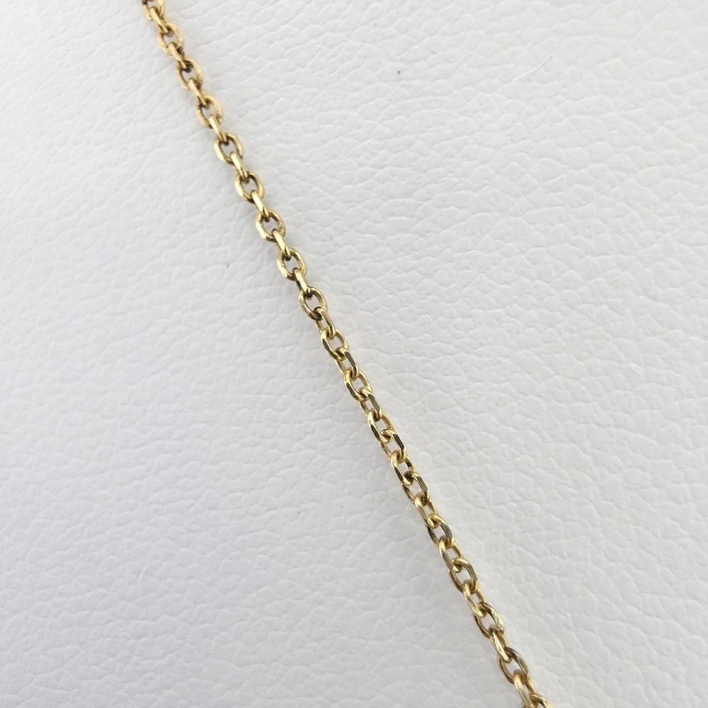 MOM JORDAN Heart Necklace 925 Sterling Silver Pave' Crystals Gold Overlay 18